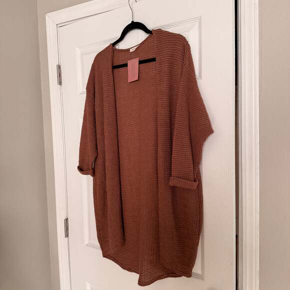 Moody Waffle Cardigan New with Tags - Picture 2 of 4